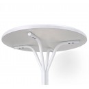 Стол журнальный Sheffilton SHT-CT12-1 артикул СЖ-114 белый муар/белый мрамор